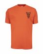 Camiseta de manga corta Santa Cruz Bullet 66 naranja para hombre frontal