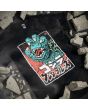 Camiseta de manga corta Santa Cruz Godzilla Hand Front Negra para hombre gráfico