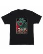 Camiseta de manga corta Santa Cruz Godzilla Hand Front Negra para hombre
