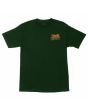 Camiseta de manga corta Santa Cruz Godzilla Natas Mothra Verde para hombre frontal