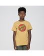 Niño con camiseta de manga corta Santa Cruz Classic Dot Kids Beige frontal 