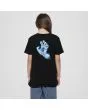 Niña con Camiseta de manga corta Santa Cruz Youth Rigid Screaming Hand Negra posterior