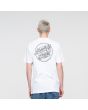 Hombre con Camiseta de manga corta Santa Cruz Alive Dot Blanca posterior