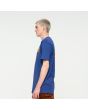 Hombre con camiseta de manga corta Santa Cruz Classic Dot Chest azul lateral