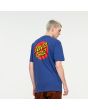 Hombre con camiseta de manga corta Santa Cruz Classic Dot Chest azul