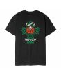 Camiseta de manga corta Santa Cruz Dressen Rose Cross 2 Negra para hombre