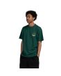 Hombre con camiseta de manga corta Santa Cruz Dressen Rose Cross 2 Verde lateral
