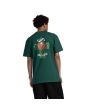 Hombre con camiseta de manga corta Santa Cruz Dressen Rose Cross 2 Verde