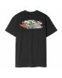 Camiseta de manga corta Santa Cruz Meek Concrete Slasher Negra para hombre posterior