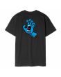 Camiseta orgánica de manga corta Santa Cruz Screaming Hand Chest Negra para hombre posterior