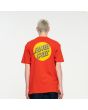 Hombre con Camiseta de manga corta Santa Cruz Shadowless Dot roja posterior