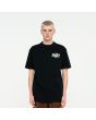 Hombre con camiseta de manga corta Santa Cruz Shark Trip negra frontal