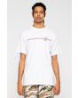 Hombre con camiseta de manga corta Santa Cruz Opus Dot Stripe blanca