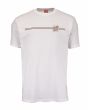 Camiseta de manga corta Santa Cruz Opus Dot Stripe blanca para hombre