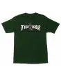 Camiseta de manga corta Santa Cruz Thrasher Screaming Logo Verde para hombre
