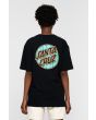 Mujer con Camiseta de manga corta Santa Cruz Tiki Dot negra Unisex posterior