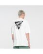Hombre con Camiseta de manga corta Santa Cruz Stacked Strip Reverse Blanca Unisex