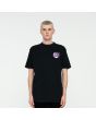 Hombre con camiseta de manga corta Santa Cruz Yin Yang Dot negra frontal 