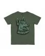 Camiseta de manga corta Santa Cruz Youth Winkowski Dog Dark Moss para niño/a 6-14 años gráfico perro