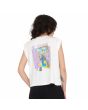 Mujer con Camiseta sin mangas Volcom Frenchsurf Blanca posterior