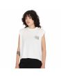 Mujer con Camiseta sin mangas Volcom Frenchsurf Blanca
