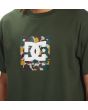 Hombre con camiseta de manga corta Star Wars x Dc Star Boba Square verde estampado
