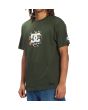Hombre con camiseta de manga corta Star Wars x Dc Star Boba Square verde lateral