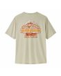 Camiseta técnica Patagonia Capilene Cool Daily Great Waves Dyno White para hombre estampado posterior