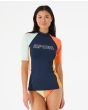 Mujer con Camiseta técnica de manga corta Rip Curl UPF 50+ Day Break Azul Marino 