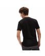 Hombre con camiseta de manga corta Vans Classic Negra con logo blanco espalda