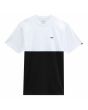 Camiseta Vans Colorblock blanca y negra para hombre