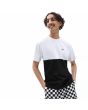 Hombre con Camiseta Vans Colorblock blanca y negra
