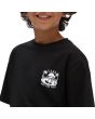 Niño con camiseta de manga corta Vans Layback Palms negra detalle