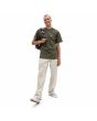 Hombre con camiseta de manga corta Vans Left Chest Logo Verde corte clásico