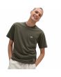 Hombre con camiseta de manga corta Vans Left Chest Logo Verde