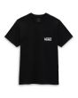 Camiseta de manga corta Vans Off The Wall Classic negra para hombre 