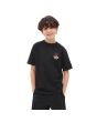 Niño con camiseta de manga corta Vans Pizzeria negra frontal