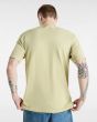 Hombre con camiseta de manga corta Vans Style 76 Beige posterior