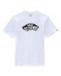 Camiseta de manga corta Vans Style 76 Blanca con logo negro para hombre