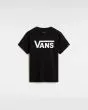 Camiseta de manga corta Vans Toddler Classic negra con logo blanco para niños/as 2-8 años