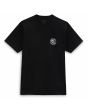 Camiseta de manga corta Vans Tried and True Rose negra para hombre