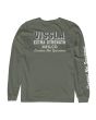 Camiseta de manga larga con bolsillo Vissla Extra Strength LS PKT verde militar para hombre
