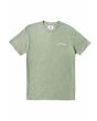 Camiseta de manga corta Vissla Inklines Cosmic Wash verde para hombre frontal