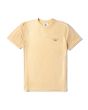 Camiseta Vissla Lucid Dreams Cosmic Wash en color amarillo serigrafiado Vissla en el pecho para hombre