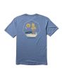 Camiseta técnica de manga corta Vissla Tres Palmas Comp Lite Eco Drirelease Azul Jaspeado para hombre