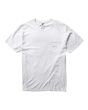 Camiseta orgánica de manga corta con bolsillo Vissla Oasis Premium PKT Blanca para hombre frontal