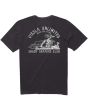Camiseta de manga corta con bolsillo Vissla Shapers Club negra para hombre 