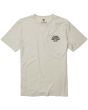 Camiseta orgánica de manga corta Vissla Shred Head en blanco hueso para hombre frontal