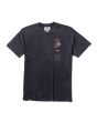 Camiseta de manga corta Vissla Twin Amigos Negra para hombre frontal