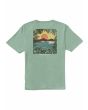 Camiseta orgánica de manga corta Vissla Window Verde Jade para hombre
